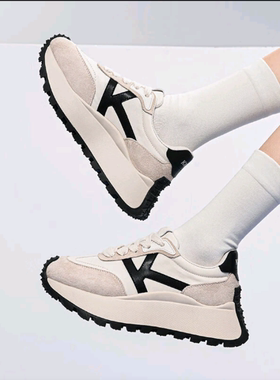 【正品】女子防滑耐磨轻便厚底运动休闲鞋 K0E25MC48J-027