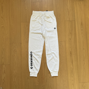 A02 10025463 Converse匡威女款 束脚休闲运动白色长裤
