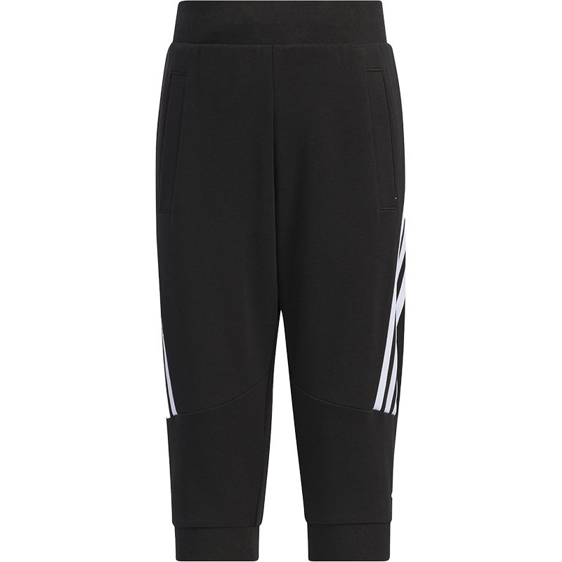 Adidas阿迪达斯正品夏新款透气轻薄小童运动七分裤IA8252
