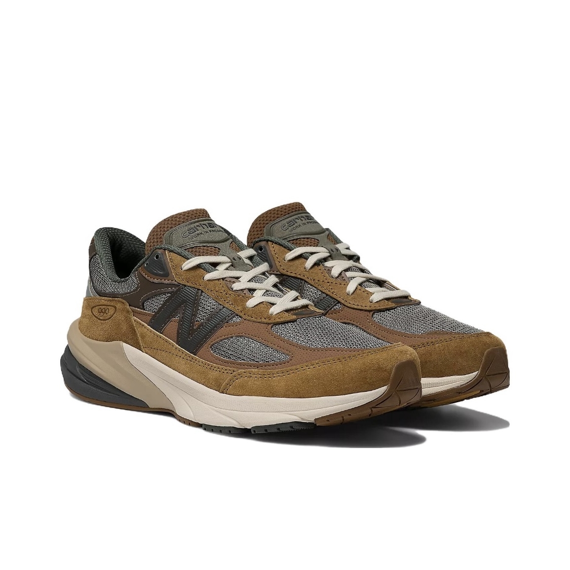 New Balance NB990 V6 联名款 卡其色复古休闲跑步鞋 M990CH6