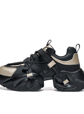 【微瑕39码】女舒适厚底休闲防滑透气老爹鞋K0D85MC41CJ-990