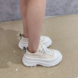 帆布鞋 正品 女子可可托海厚底时尚 024 K0E25CC17CJ