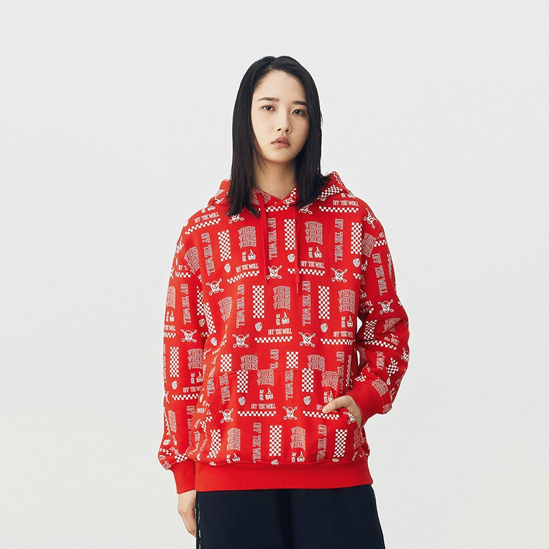 【正品】VANS万斯樱桃草莓骷髅头印花女子连帽卫衣 VN0A4UTVZG9