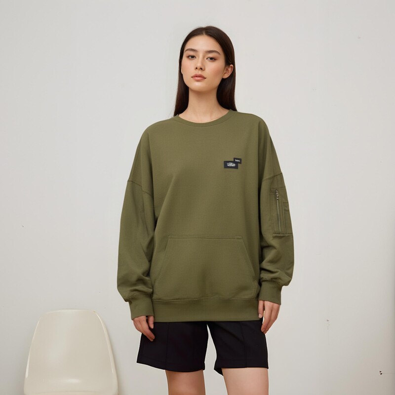 vans 万斯女子上衣舒适休闲运动针织套衫卫衣 VN0A7YIFKCZ