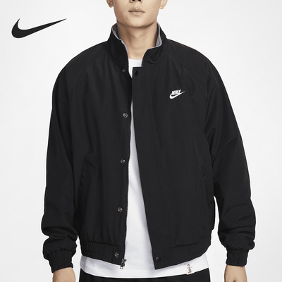 Nike耐克Club Futura男士摇粒绒里料加绒夹克外套FZ0657-010