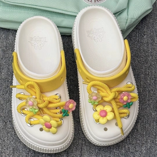 厚底洞洞鞋 正品 女子潮流可爱凉拖 012 K0F25LL56CJ
