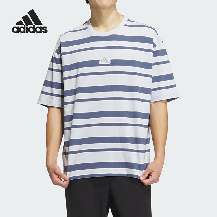 Adidas阿迪达斯夏季男女圆领透气休闲运动短袖T恤IT3929