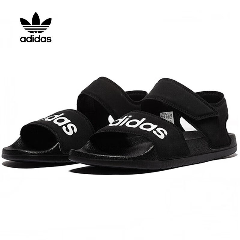 Adidas阿迪达斯正品夏季新款男女运动沙滩休闲凉鞋FW5359