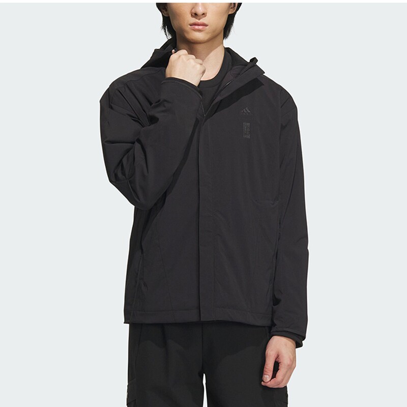 Adidas阿迪达斯新款男士连帽梭织运动夹克外套IX4287