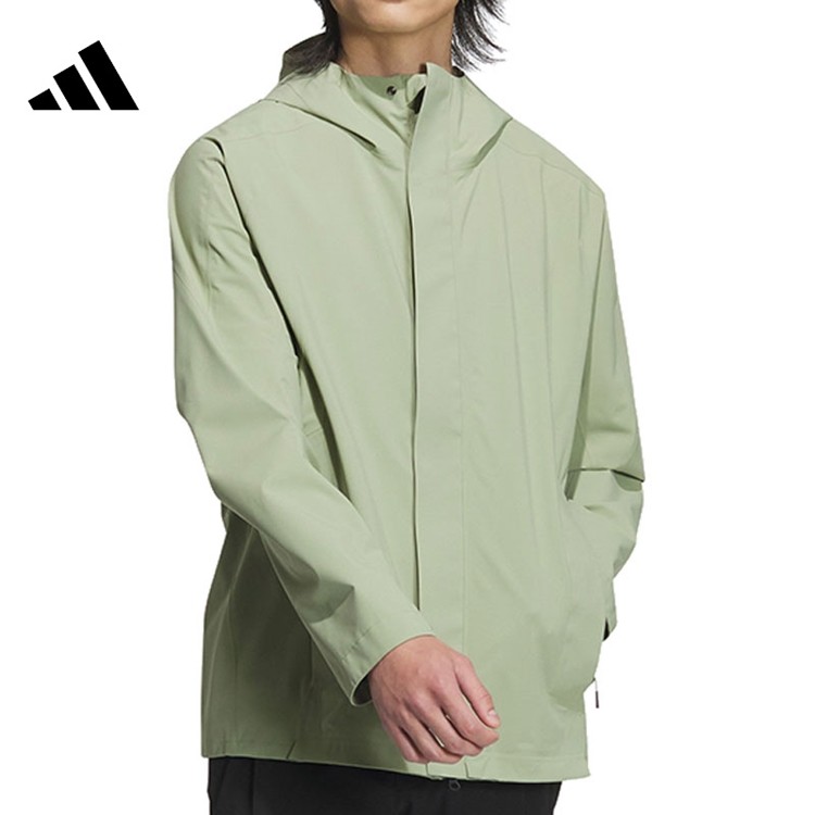 adidas阿迪达斯武极系列抗风防水透湿透汽休闲连帽夹克外套JI8697