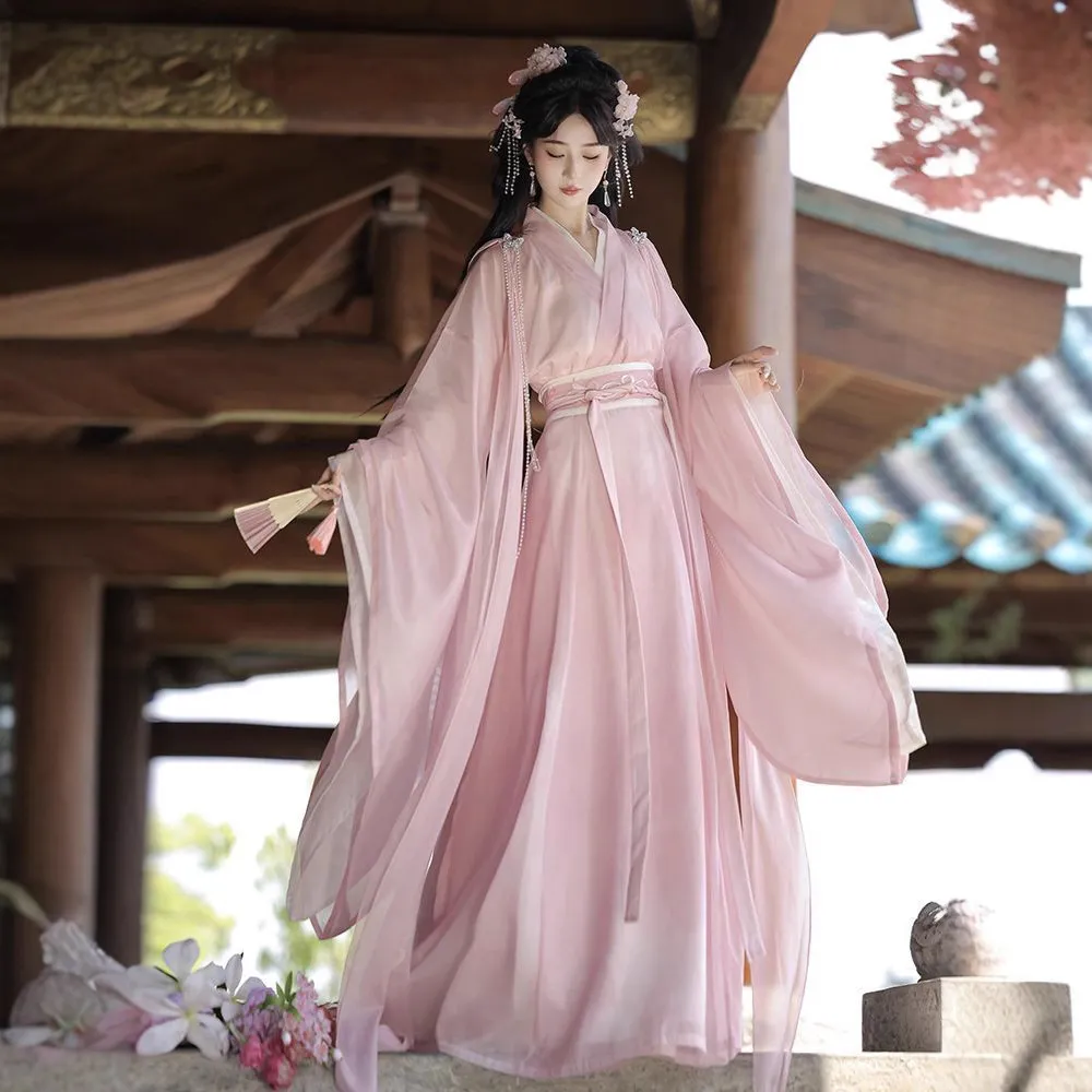 筱筱家原创汉服女魏晋制2025新款仙气大袖齐腰绣花冷清风仙侠超飘