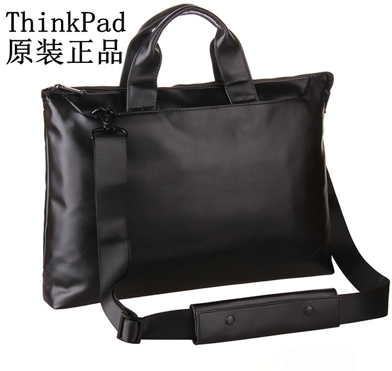 联想ThinkPad笔记本电脑包14寸皮包TL400斜挎手提公文包单肩小新
