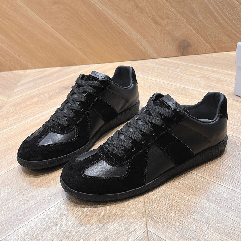 thumbnail for Top with Forrest Gump shoes, classic retro new German training shoes, men's and women's casual flat shoes, leather lace-up couple shoes, tide