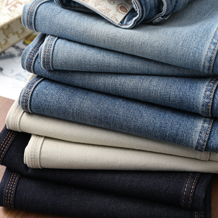 女春新款 淘么淘 本长绒棉显瘦高腰直筒牛仔裤 显腿长双版 梨形福音