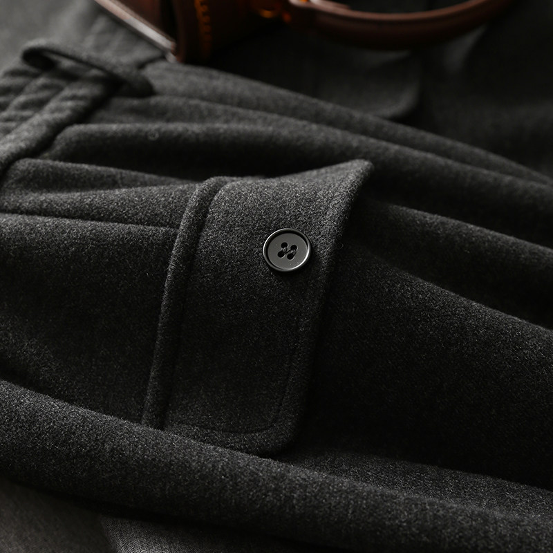 淘么淘 通勤保暖醋酸+羊毛后松紧高腰加厚毛呢直筒休闲裤女秋冬,女装/女士精品,休闲裤,淘宝优惠券,粉丝福利购,淘宝优惠卷