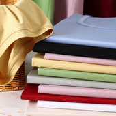 升级款 圆领短袖 10%桑蚕丝薄款 淘么淘 纯色百搭U型 V领 T恤女新款