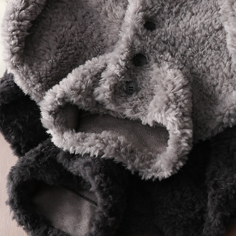 淘么淘 高品质柜款 软糯保暖羊羔毛仿皮毛一体立领皮毛外套女新款