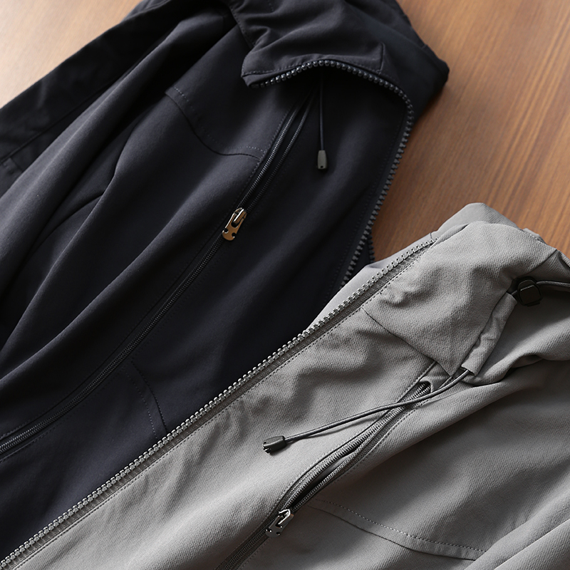 【折】 户外天菜 立裁显瘦定制防风轻防水人鱼分割线连帽夹克外套