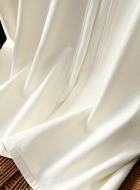 淘么淘 本命白牛力荐！高腰显瘦百搭宽松直筒白色牛仔裤女新款春