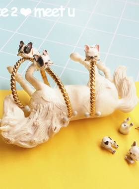 现货ins斗牛犬可调节礼物手环