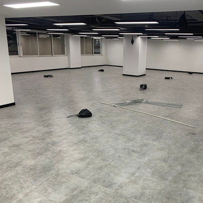 集装箱餐厅PVC地胶灰石纹LVT地板