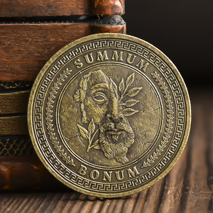 花脸币星座做旧浮雕收藏纪念品复古硬币礼物品创意小玩意工业风