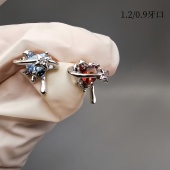 爱心锆石唇钉耳骨钉埋钉超闪埋骨钉肚脐钉内螺纹杆通用替换钻头