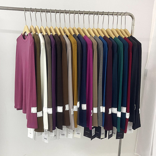 元熙新款羊绒宽松圆领长袖打底衫