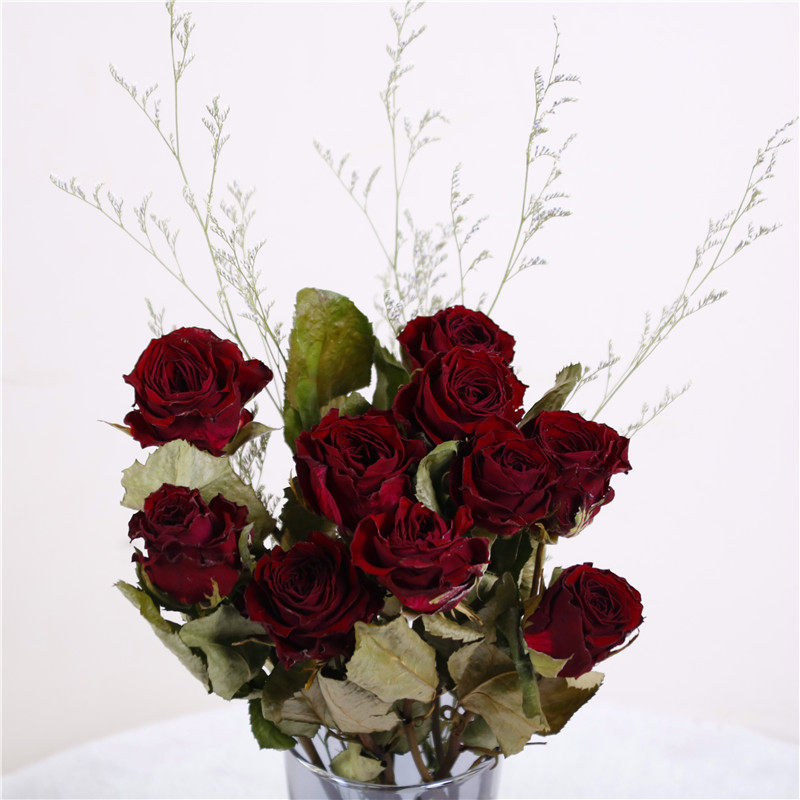 玫瑰干花花束真花风干ins网红装饰家居摆件diy文艺风插花拍摄道具