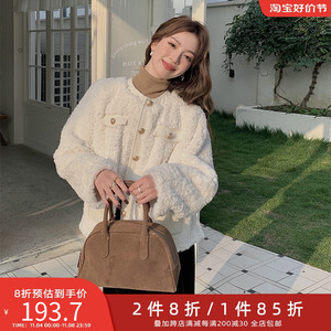 五季家大码女装胖mm2023年新款气质显瘦冬装名媛风宽松温柔外套
