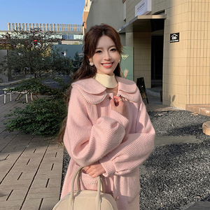 五季家大码女装胖mm冬装2023年新款气质显瘦别致双层翻领羽绒大衣