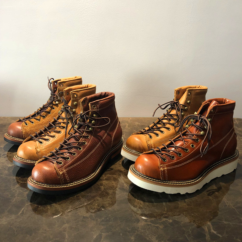 真皮复古风厚底增高百搭工装靴