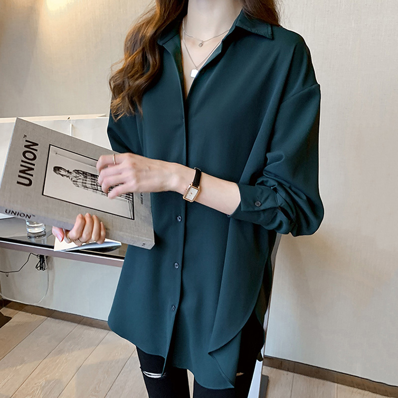 清仓捡漏品牌折扣专柜撤柜外贸女装雪纺衬衫女长袖胖mm大码上衣春