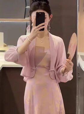 清仓反季捡漏品牌折扣店女装夏天外搭短款洋气小披肩开衫防晒衣女