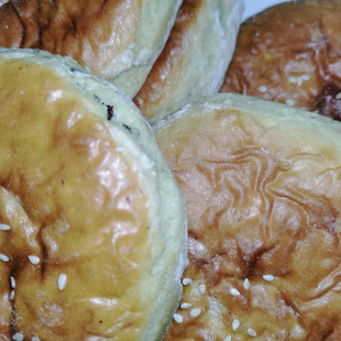 正宗镇雄农二饼黑酥麻白糖包心饼子纯手工制作烤饼