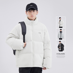 HomePanda立领纯色羽绒服男冬季新款青少年宽松加厚面包服外套潮