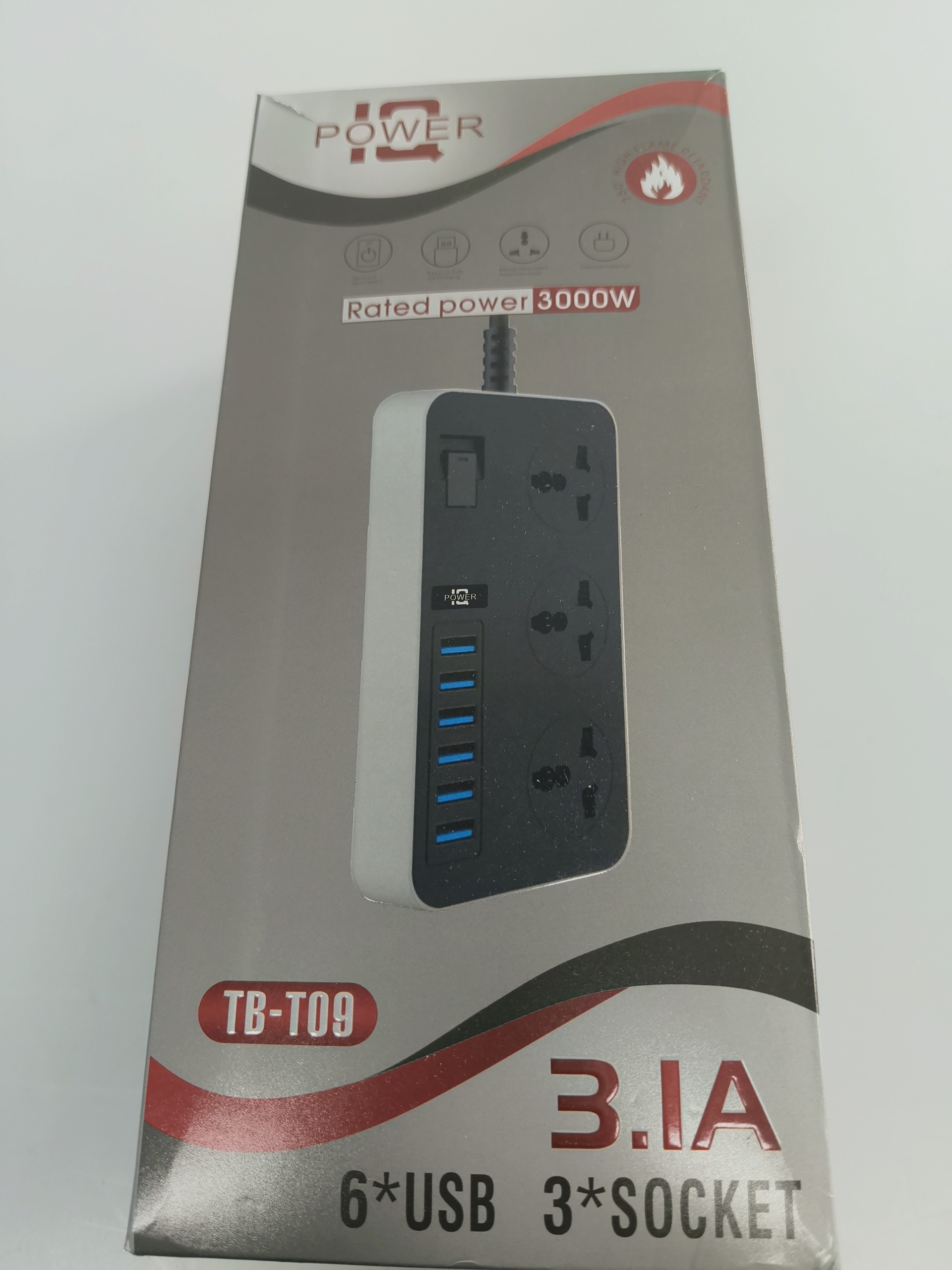 TB-T09 3A 6*USB 外贸旅游欧标专用多孔usb充电插座接线板排插