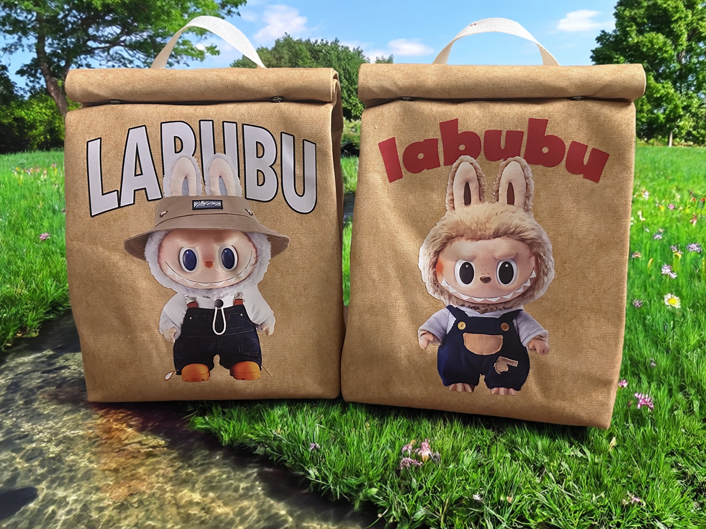 可定制图文帆布双肩包男大容量旅游防水电脑包旅行背包学生书包