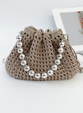 Mcroche魔织手工编织包包diy自制材料包钩针编织麦穗云朵包