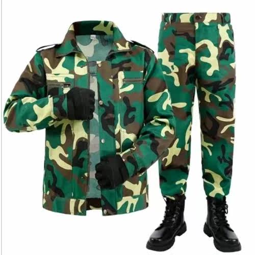 新款工作服套装男女夏天薄款建筑工地耐磨汽修迷彩野战套装劳保服