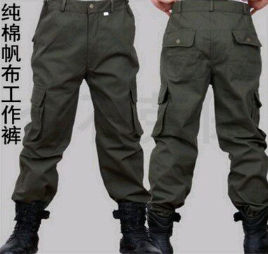 秋冬加厚柔软纯棉防烫耐磨宽松牛仔电焊工作服长裤汽修劳保大码男