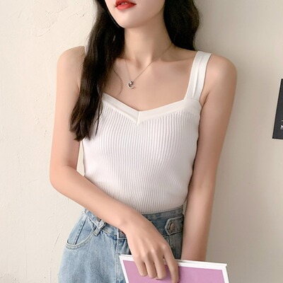 港味chic风简约针织上衣