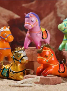 昭陵六骏考古盲盒文化挖掘玩具