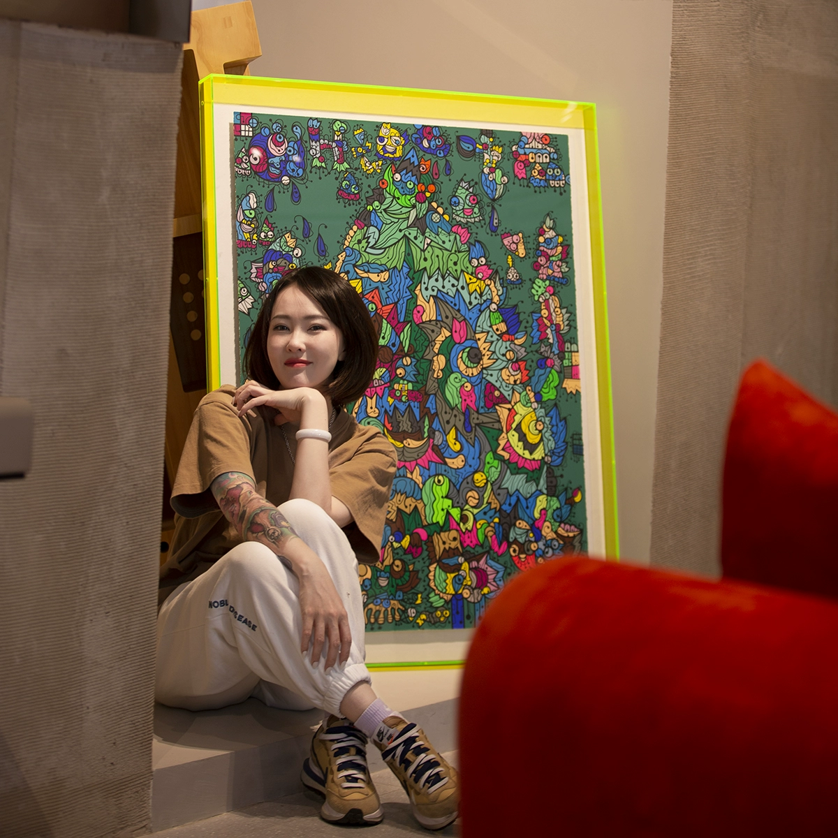 张长江cjzhnag签名限量潮流艺术版画《昇》佑见艺术北京现货正品