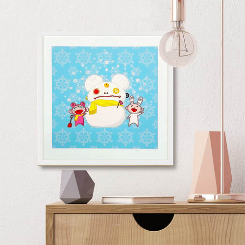 村上隆版画装饰画原版正品含签名