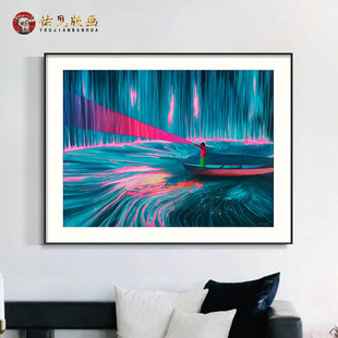 原版 王晓勃签名限量原创版 寻找光明No39 饰挂画 保真 画艺术空间装