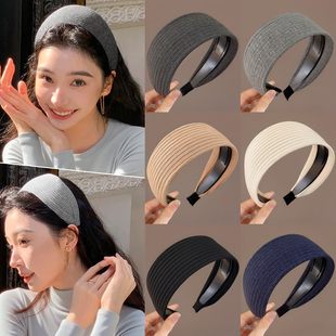 易梦玲同款 外出百搭宽边遮白发头箍压发发卡子头饰 高颅顶发箍女款