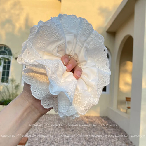 高版本！蕾丝花边大肠发圈女高级