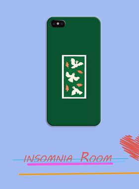 手机壳ins风复古绿色清新适用于iphone12硅胶软壳华为p40硬壳全包