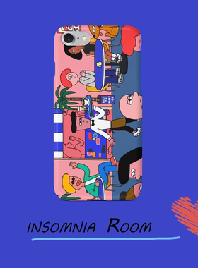 手机壳漫画ins风iphone8p软壳防摔卡通oppor9s硬壳vivox23玻璃壳